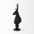 Black Resin Suited Deer Bust Sculpture N270-392529