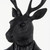 Black Resin Suited Deer Bust Sculpture N270-392529