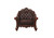 48" Dark Brown Faux Leather Tufted Club Chair N270-515757