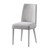 23" Gray Solid Wood And Fabric Upholstered Parsons Chair N270-530238
