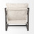 34" Cream And Black Fabric Lounge Chair N270-392007