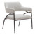 28" Gray And Black Fabric Arm Chair N270-556473