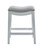31" Light Gray And White Upholstered And Solid Wood Backless Bar Height Bar Chair N270-379937