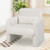 Modern Upholstered Chenille Accent Chair with Removable Lumbar Pillow-White B593-HV10666