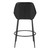 Set of Two 30" Black Faux Leather And Steel Bar Height Bar Chairs N270-555754