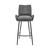 31" Charcoal And Black Iron Bar Height Bar Chair N270-476965