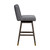 30" Gray and Brown Solid Wood Swivel Bar Chair N270-491368