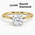 Color: 1 Karat Round Drill, Size: Drill Silver Ring Holder - 18K Gold Plated Ring Female Cultivatio Q119-CJYD228714302BY