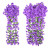 Color: multi, Size: XS - Violet Flowers Artificial Decoration Outdoor Garden Decor Wedding Wall Han F640-12000034292374297