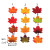 Color: Rose Red - Artificial Maple Leaves Silk Fake Autumn Leaves Diy Handmade Leaf Fall Wedding De F640-12000039262867089