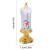 Color: Silver, Ships From: france - Led Christmas Candles Christmas Candles With Pedestal Christmas F640-12000030221038450