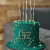 Color: Deep Sapphire, Size: L - Butterfly Side Happy Birthday Cake Topper Gold Acrylic   Decorating F640-12000036009611935