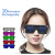 Color: WHITE - LED Glasses Party Luminous Glasses USB Charge Neon Glass Glowing Christmas Flashing  F640-12000034043143743