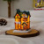 Color: Silver - Cabin Decoration Christmas Glowing Ornaments Resin LED Houses Christmas Kid Gifts S F640-12000035801497543