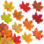 Color: Milky White - Artificial Maple Leaves Silk Fake Autumn Leaves Diy Handmade Leaf Fall Wedding F640-12000039262867082