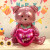 Color: Laser, Ballon Size: 10inch - Unique Standing Teddy Bear Balloon & Love Heart Foil Balloon fo F640-12000043595301368