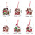 Color: Fluorescence Yellow - Christmas Gingerbread Small House Pendant Creative Xmas Tree Decoranti F640-12000035826164782
