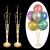 Color: plum - 7Tubes Balloons Stand Balloon Holder Column Confetti Balloon Baby Shower Kids Birthda F640-10000014430750122