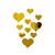 style: Heart shaped plate, Color: Gold - Cross-Border Home Love Mirror Wall Stickers Decorative Bac Q119-CJHD109085406FU