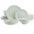 Elama Emilia 16 Piece Double Bowl Stoneware Dinnerware Set in Light Green D970-ELM-EMILIA-GRN