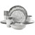 Gibson Elite Organic Decal 16 Piece Melamine Dinnerware Set in Gray D970-99900.16R