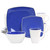 Gibson Elite Soho Lounge 16 Piece Stoneware Dinnerware Set in Cobalt D970-131782.16R