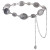 Color: MULTI, Belt Length: 120cm - Metal Chain Belt for Women Cowgirl Western Country Chain Belts A F640-12000038039836736