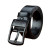 Color: black, Belt Length: 105CM - New Leather Cowhide Men's Belt Fashion Metal Alloy Pin Buckle Ad F640-12000038502656580