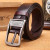Color: black, Belt Length: 105CM - New Leather Cowhide Men's Belt Fashion Metal Alloy Pin Buckle Ad F640-12000038502656580