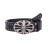 Color: black, Belt Length: 105CM - Ribbed trendy belt women wear vintage jeans chic belt dark wind  F640-12000041533142718