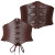 Color: black, Belt Length: 110cm - Corset Belt Bandage Super Wide Pu Leather Girdle Slimming Body W F640-12000041015523487