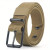 Color: GRAY, Belt Length: 120cm - Men's Belt Porous Canvas Pin Buckle Leather Belt Outdoor Sports B F640-12000040177011453
