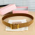 Color: black, Belt Length: 80cm - High-end Gift Simple and Elegant Suede Handmade Belt Metal Buckle F640-12000049103471367