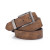 Color: Coffee, Belt Length: 120cm - 1pcs men's multi-color PU needle buckle belt suitable for leisu F640-12000039112194675