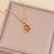 Multicolor Full Diamond Sun Flower Necklace Women's Temperament Simple Necklace Q119-CJLX1190152