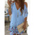 Color: Blue, Size: 3XL - European and American Temperament Women's Suspender Type Sleeveless V-neck Q119-CJNS103369206FU