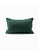 Color: Green, Pillowcase size: 30x50cmWithout core - Modern Dark Green Cotton And Linen Pillow Q119-CJZT117368307GT