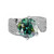 Size: Port 14 Yards, Product Color: 5 Karat Emerald - 925 Sterling Silver Moissanite Diamond Ring Q119-CJYD202245764LO
