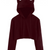 Color: Wine red, Size: L - Slim short hooded sweater Q119-CJNSSYWY00334-Wine red-L