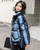Color: Blue, Size: M - Women's short shiny down padded jacket Q119-CJNSWTQB02249-Blue-M