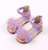 Inner length of the shoe: 20.8cm, Color: Purple - Children's shoes summer girls sandals baby sandal Q119-CJWJXDBB00259-20.8cm-Purple
