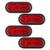 Trailer Lights, 4PCS 12V Oval LED Trailer Tail Lights Kit with Stop Brake Turn Tail Lamp, Waterproo E415-YXTCDTYX4WD0EAVJA001V9