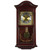 Bedford Clock Collection 22 Inch Wall Clock in Mahogany Cherry Oak Wood with Brass Pendulum and 4 C D970-BED1423MAH
