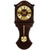Bedford Clock Collection 27.5 Inch Wall Clock with Pendulum and Chimes in Chocolate Brown Oak Finish D970-BED1712