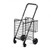 Folding Shopping Cart Basket Rolling Trolley with Adjustable Handle-Black B593-TL34988