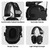 Electronic Ear Protection Earmuffs Noise Reduction Ultra-Thin Hearing Protector Muffs NRR 23dB Black K484-PEL_0RIYPDB2