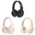 P12 Noise Canceling Headset Stereo Ultra Long Playtime Earphones Folding Headphones With Built-in M K484-PEL_0RD5E50G