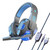 Wired Gaming Headset Headphone for PS4 Xbox One Nintend Switch iPad PC black blue Luminous K484-PEL_08GMK4FK