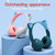 P47m Bluetooth 5.0 Headphones Big Cat Ear Wire-controlled Gaming Headset Hifi Sports Earphones pink K484-PEL_0POSCCM7