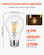 6 Pack Edison Bulbs LED, A19 Vintage Edison Light Bulbs, 4.5W Dimmable 450 Lumens, 2700K Warm White E415-ADSDP6GA1900P0T50001V6
